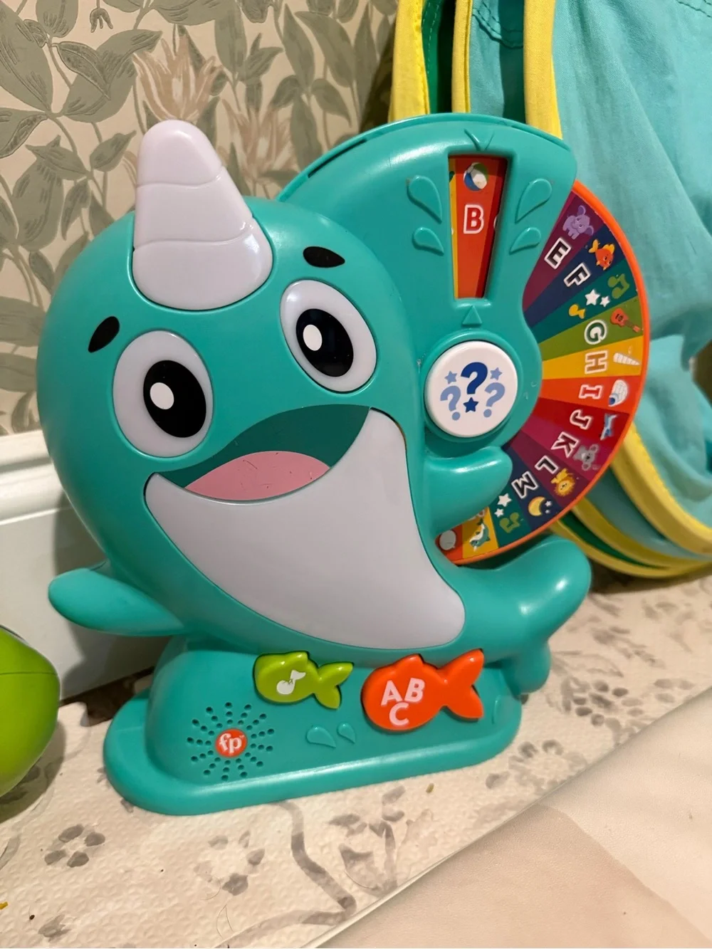 Fisher-Price Linkimals Teal Narwhal ABC & Sound Learning Toy